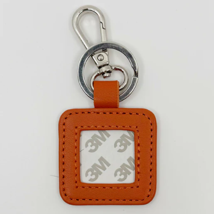 Leather Square Key Fob