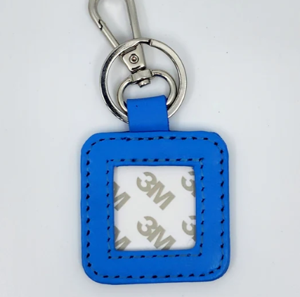 Leather Square Key Fob