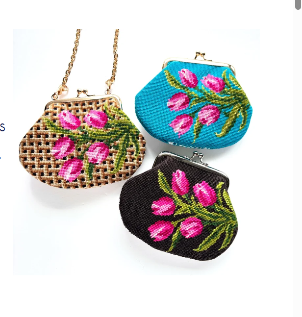 Tulips Kiss Lock Bag