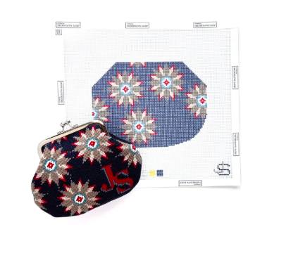 Gingham Kiss Lock Canvas 