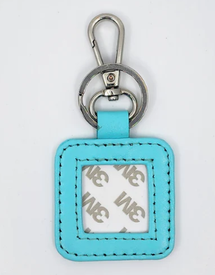 Leather Square Key Fob