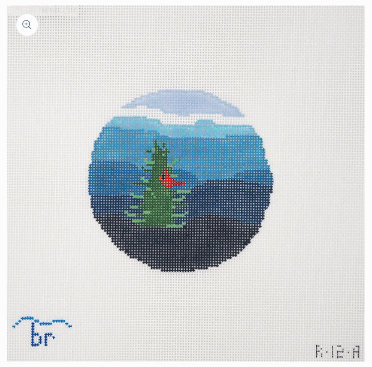 Blue Ridge Mountains with Cardinal