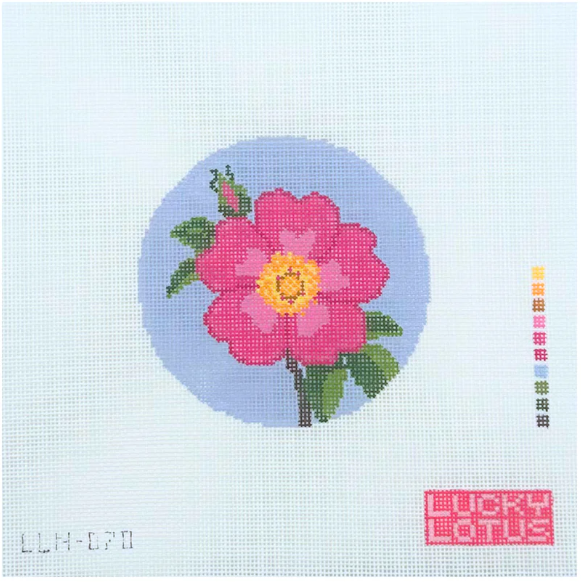 Flowers of America - Wild Prairie Rose (Iowa & North Dakota)