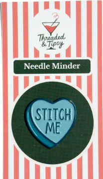 Stitch Me Heart Needle Minder in Pink or Blue