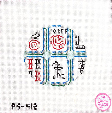 Mahjong Tiles Round: Jewel 13 Mesh