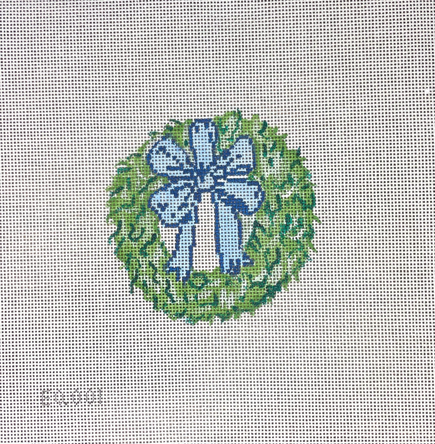 Wreath with Blue Bow