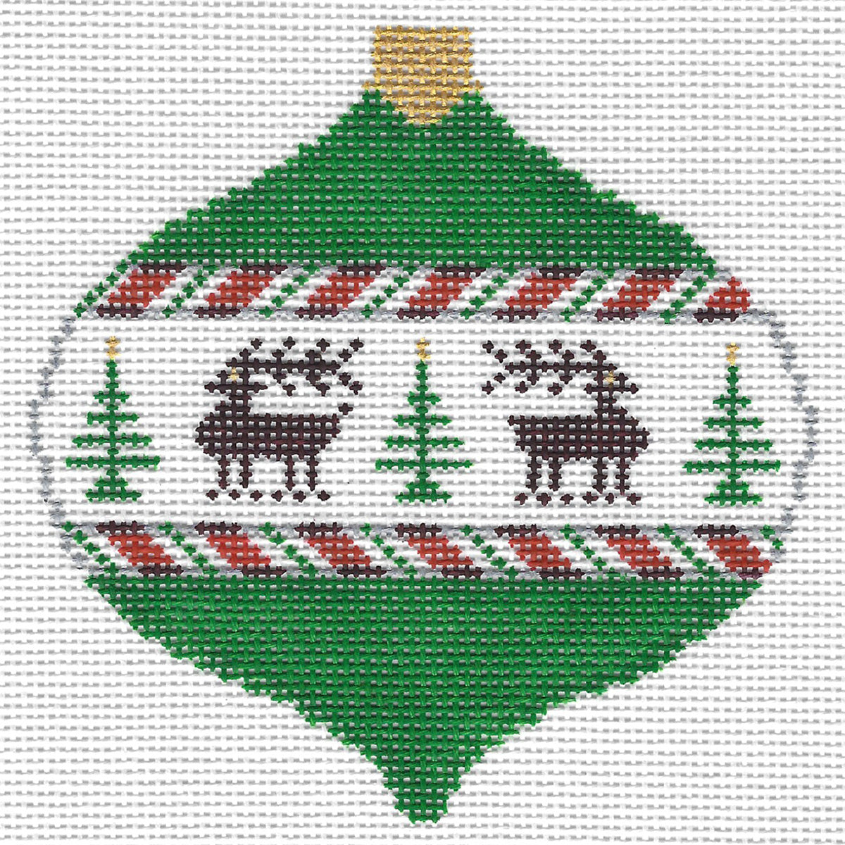 X-mas Ball w/Reindeer Ornament - Trunk Show
