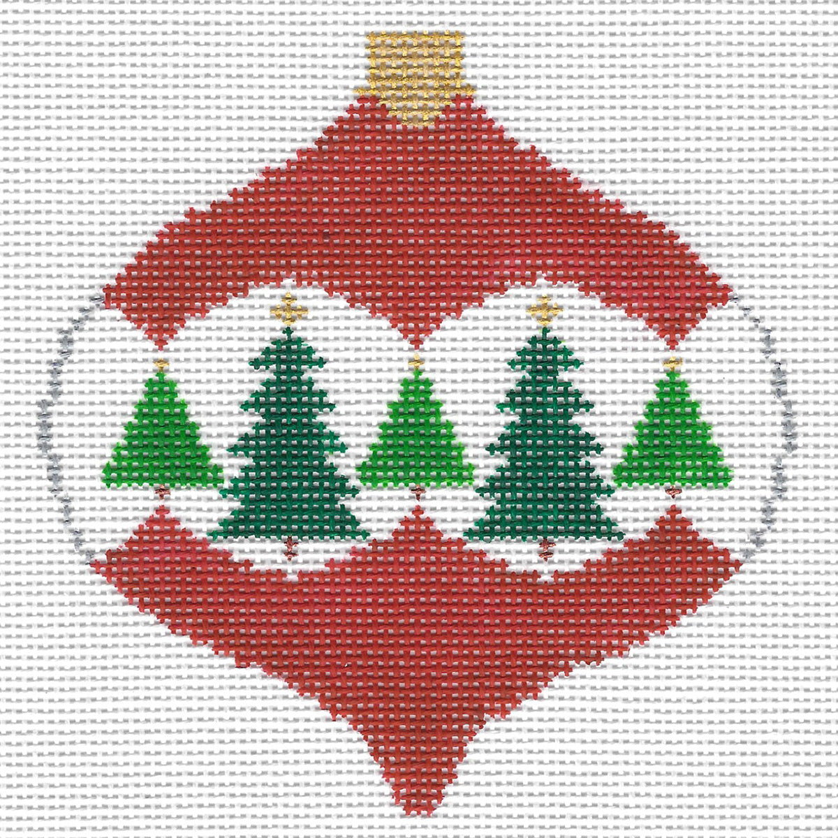 X-mas Ball w/ Trees Ornament - Trunk Show