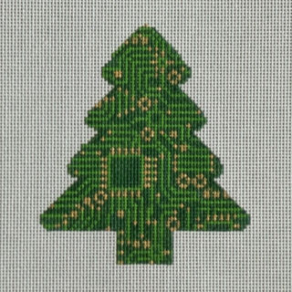 Circuit Board Tree Canvas