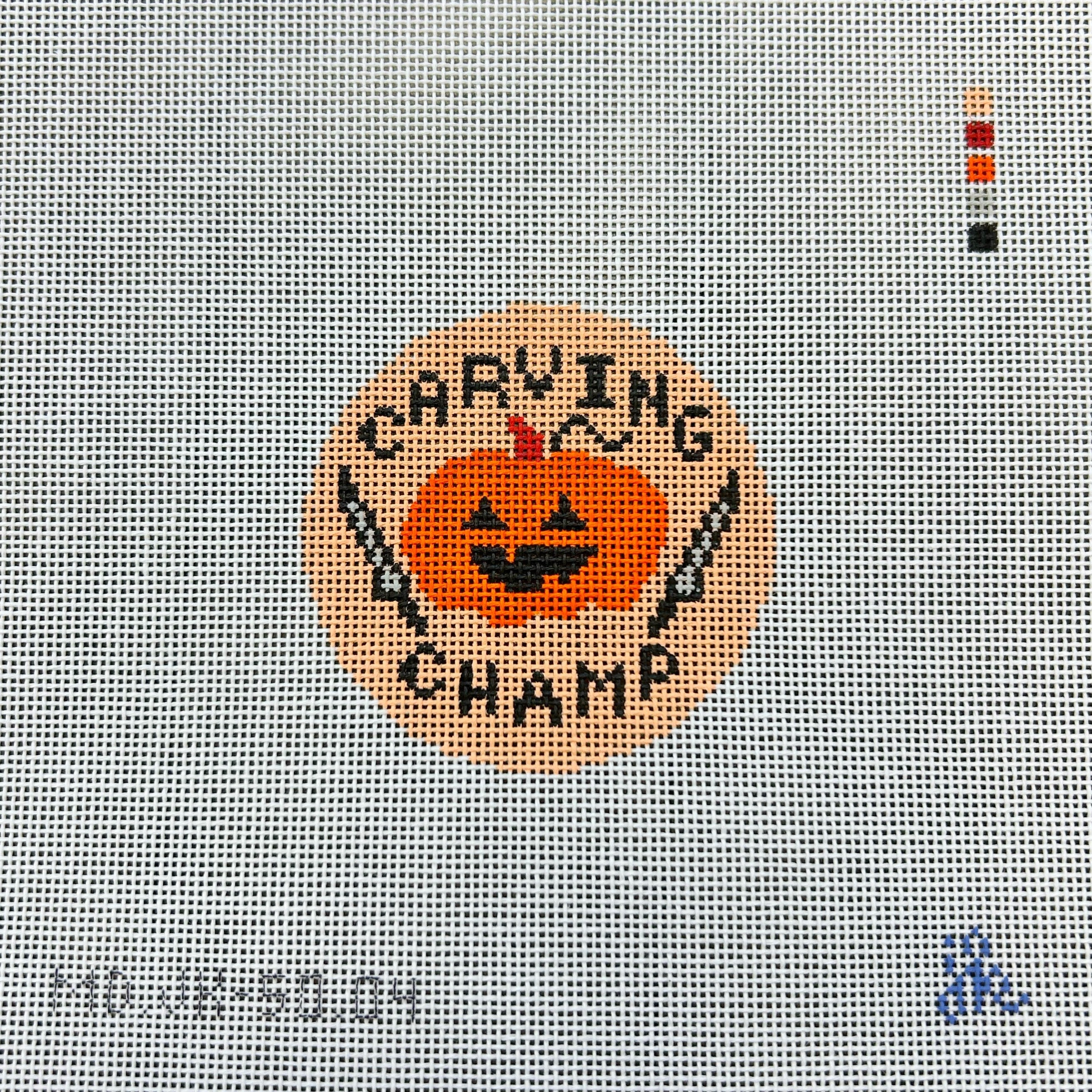 Jenny Koland: Carving Champ Patch - Mopsey Designs - Needlepoint Canvas ...