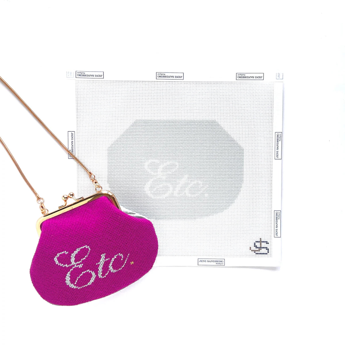 Etc. (Scroll) Kiss Lock Bag