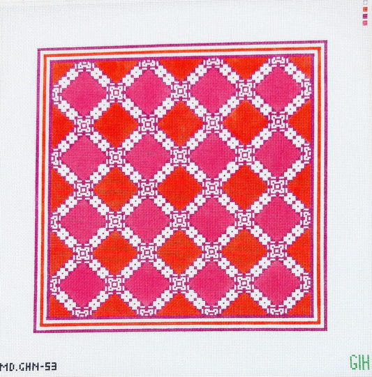 Mosaic Tile - Pink and Orange