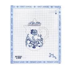 Blue and White Carafe